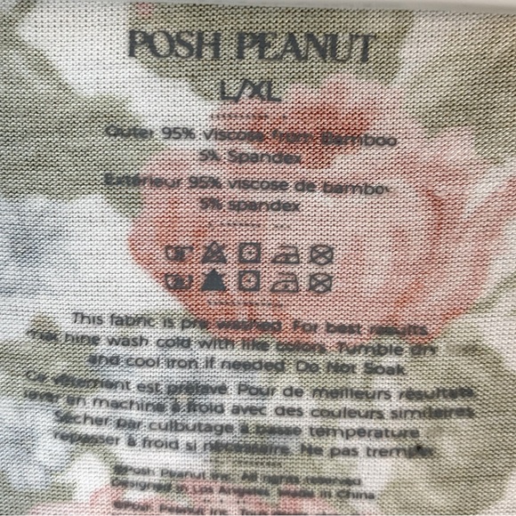 Posh Peanut Alma Maternity Postpartum Bamboo Renia Floral Robe Size L/XL - Picture 10 of 10